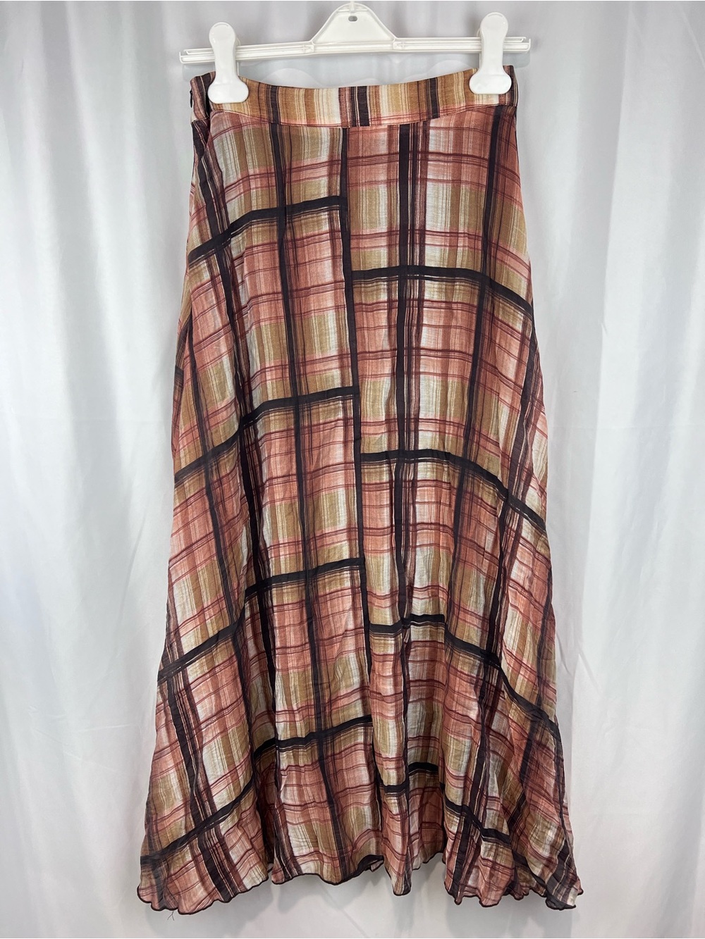 Zara Plaid Maxi Skirt. NWT Size Small - Picture 9 of 15